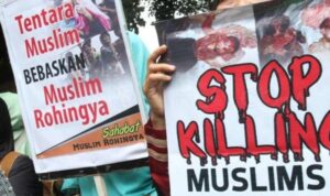 masa protes masalah rohingya
