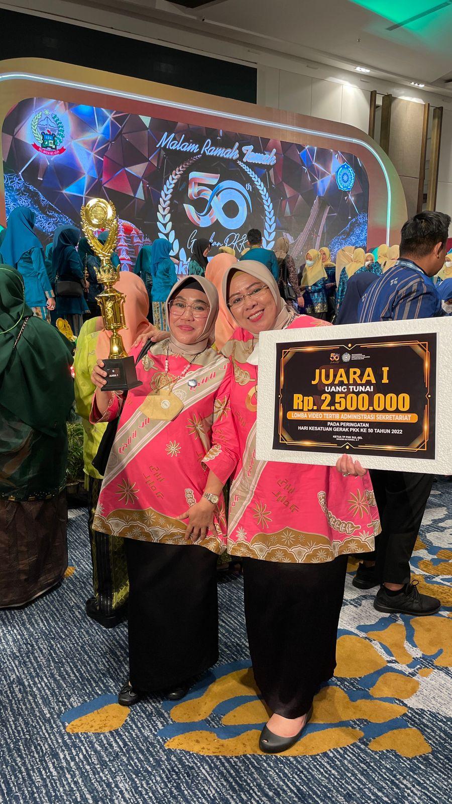 TP PKK Makassar Borong Penghargaan HKG Ke-50 TP PKK Sulsel