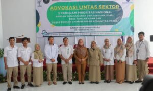 Bupati Luwu Utara, Indah Putri Indriani saat menghadiri Advokasi Lintas Sektor 3 Program Prioritas Nasional