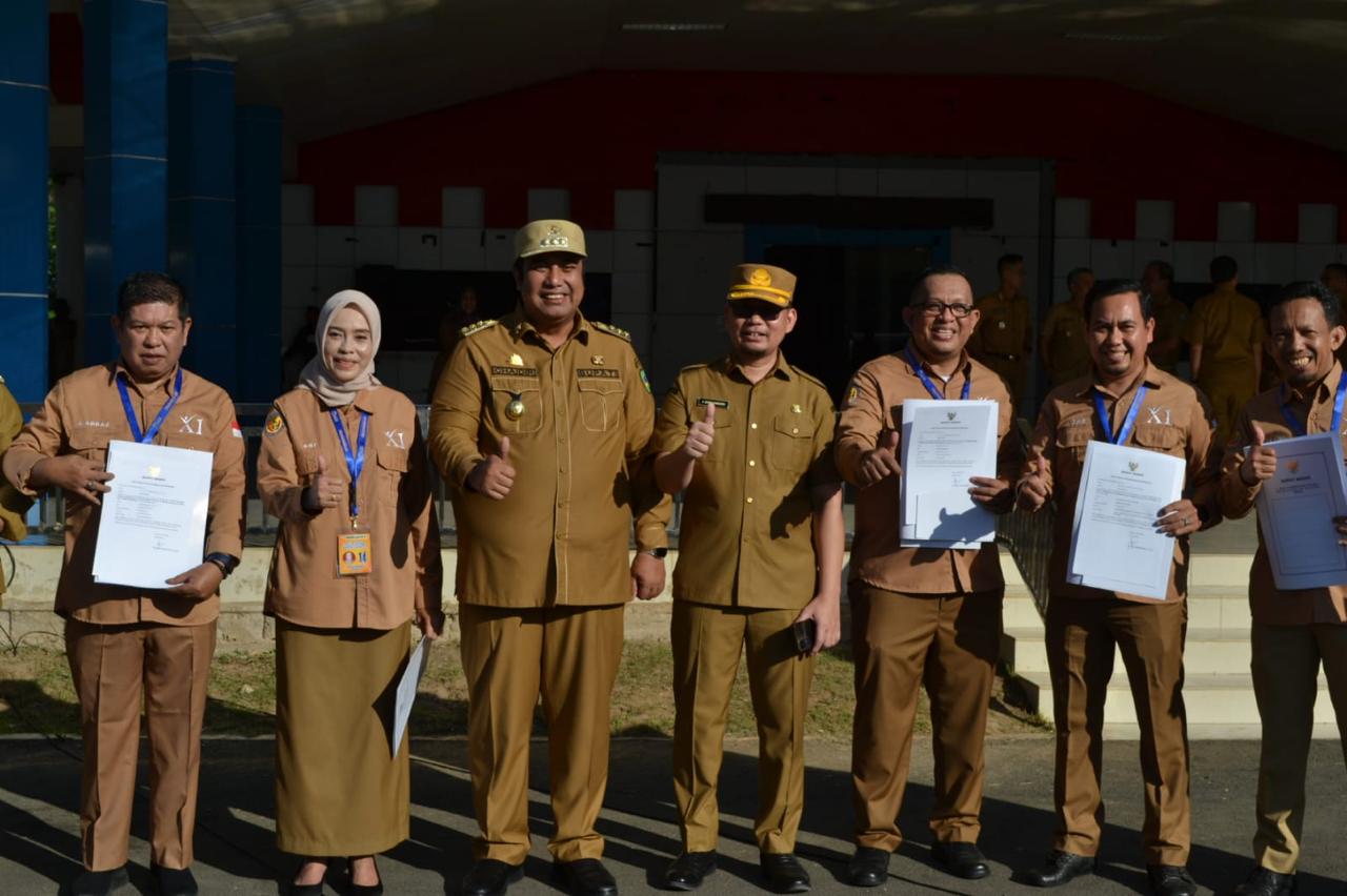 Bupati Maros Launching 10 Aksi Perubahan Peserta Latpim Administrator