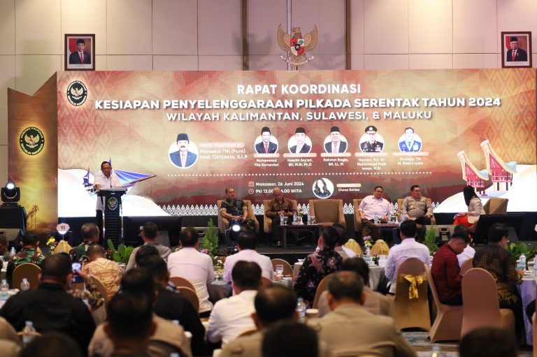 Hadiri Rakor Kesiapan Pilkada Bersama Menkopolhukam Hadi Tjahjanto, Danny Pomanto Komitmen Sukseskan Pilkada Serentak 2024