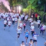 Para pelari yang mengikuti Kalla Run 2024. Titik start dimulai dari NIPAH Park yang dilepas oleh jajaran Direksi KALLA, Sabtu (13/10/2024).