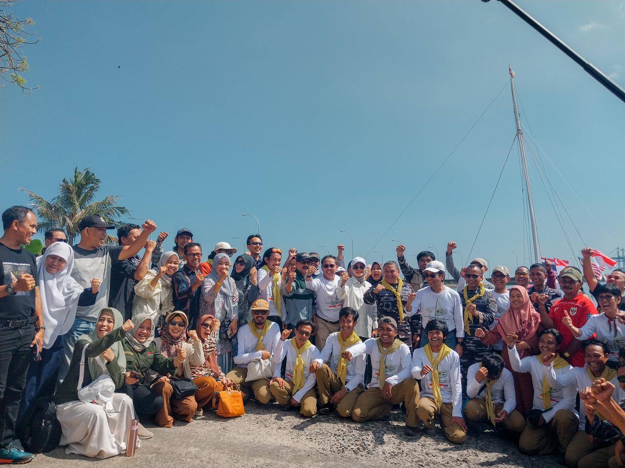 Pelepasan Ekspedisi Pelayaran Akademis III Korpala Unhas di Markas Komando Lantamal VI, akhir pekan lalu