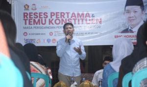 Wakil Ketua DPRD Makassar, Eric Horas kembali menggelar reses pertama masa persidangan pertama masa sidang 2025/2026, Rabu (15/10/2025).