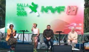 Kemeriahan Kalla Youth Fest (KYF) dan Kalla Run 2025 yang dihadiri Wali Kota Makassar, Munafri Arifuddin, Imelda Jusuf Kalla selaku Finance & Legal Drector KALLA, Zumadi SM Anwar selaku Marketing, Strategy & Digitalization KALLA, Disa Rizky Novianty selaku People & Culture Director KALLA serta Nirina Zubir di MaRI selama 18-19 Oktober 2025. Kemeriahan Kalla Youth Fest (KYF) dan Kalla Run 2025 yang dihadiri Wali Kota Makassar, Munafri Arifuddin, Imelda Jusuf Kalla selaku Finance & Legal Drector KALLA, Zumadi SM Anwar selaku Marketing, Strategy & Digitalization KALLA, Disa Rizky Novianty selaku People & Culture Director KALLA serta Nirina Zubir di MaRI selama 18-19 Oktober 2025.