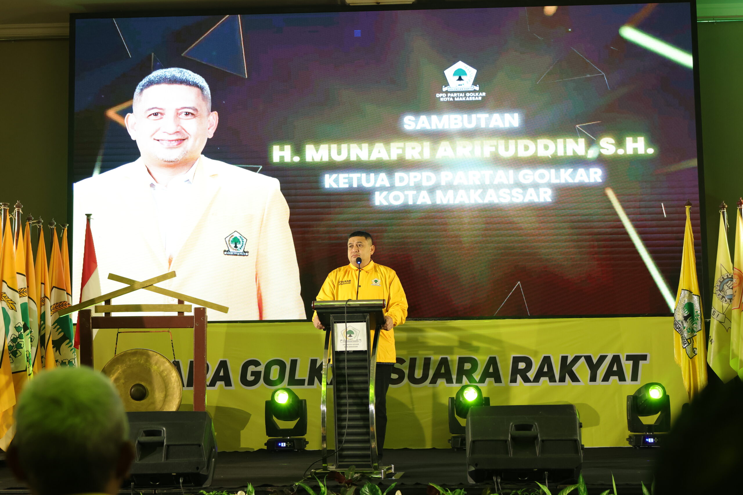 Wali Kota Makassar yang juga Ketua DPD II Partai Golkar Kota Makassar, Munafri Arifuddin.