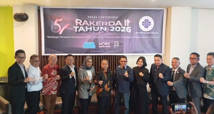 Perhimpunan Hotel dan Restoran Indonesia (PHRI) Sulawesi Selatan tancap gas menyambut awal tahun 2026 dengan menyiapkan sejumlah agenda strategis berskala besar. Mulai dari bazar kuliner, Hore Expo 2026, hingga PHRI Fun Run, seluruh rangkaian kegiatan ini dirancang untuk memperkuat sektor pariwisata sekaligus menggerakkan ekonomi kreatif daerah.