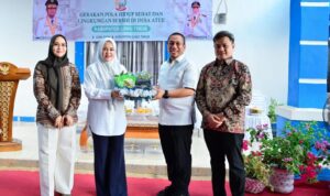 Usai menghadiri puncak peringatan Hari Ulang Tahun (HUT) ke-23 Kabupaten Luwu Timur, Wakil Gubernur Sulawesi Selatan, Fatmawati Rusdi, melanjutkan kunjungan kerjanya ke Desa Atue, Kecamatan Malili, Senin (8/6/2026).