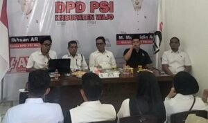Ketua OKK DPW PSI Sulsel Kunjungi DPD PSI Wajo, Bahas Konsolidasi dan Persiapan Verifikasi