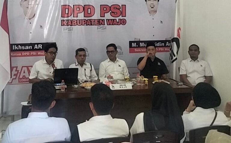 Ketua OKK DPW PSI Sulsel Kunjungi DPD PSI Wajo, Bahas Konsolidasi dan Persiapan Verifikasi