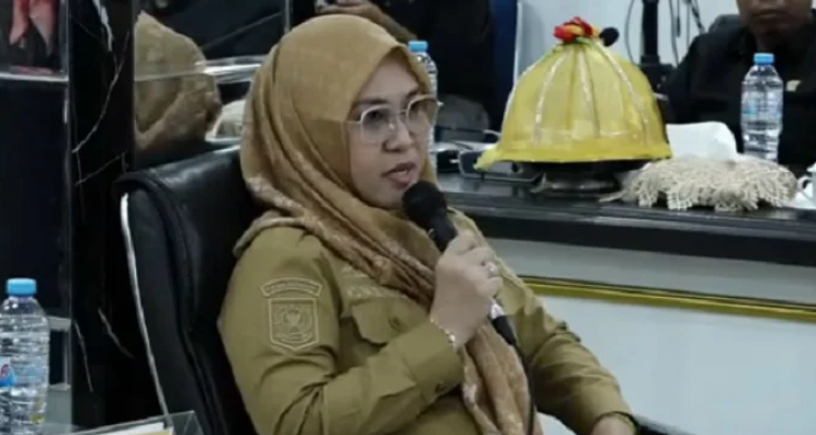 Bupati Gowa - Sitti Husnia Talenrang saat sidang Pansus Hak Angket DPRD Kabupaten Gowa. beberapa waktu lalu