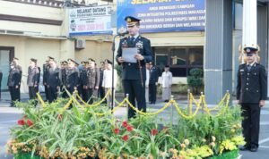 Kapolrestabes Makassar, Kombes Pol Arya Perdana, SH,SIK,M.Si, memimpin upacara peringatan Hari Kesaktian Pancasila yang digelar di halaman Polrestabes Makassar pada Kamis, 1 Oktober 2026. Kapolrestabes Makassar, Kombes Pol Arya Perdana, SH,SIK,M.Si, memimpin upacara peringatan Hari Kesaktian Pancasila yang digelar di halaman Polrestabes Makassar pada Kamis, 1 Oktober 2026.
